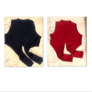 Crop Top, waist tide to the back or front